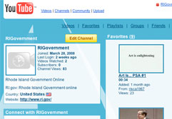 RI dot gov on youtube