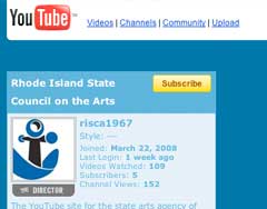 arts council web site