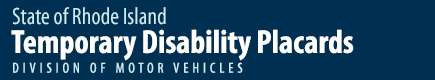 DMV Temporary Disability Placards