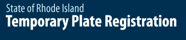 DMV Temporary Vehicle Registration Plates